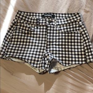 Express jean shorts.